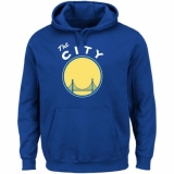 NBA Men's Golden State Warriors Majestic Hardwood Classics Tech Patch Pullover Hoodie - Royal