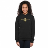 NBA Houston Rockets Women's Gold Collection Ladies Pullover Hoodie - Black