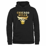 NBA Men's Chicago Bulls Gold Collection Pullover Hoodie - Black