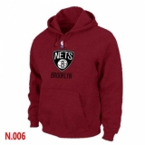 NBA Men's Brooklyn Nets Pullover Hoodie - Red