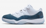 2023.11 (with original carbon fiber)Perfect Air Jordan 11 Low “Navy Snakeskin”Women Shoes-SY (9)