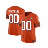 Men's Chicago Bears Active Player Custom 2023 F.U.S.E. Orange Throwback Limited Football Stitched Jersey