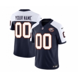 Men's Chicago Bears Active Player Custom 2023 F.U.S.E. Navy White Throwback Limited Football Stitched Jersey