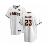 Men's Arizona Diamondbacks #23 Zac Gallen White 2023 World Series Cool Base Stitched Baseball Jersey