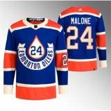 Men's Edmonton Oilers #24 Brad Malone 2023 Royal Heritage Classic Primegreen Stitched Jersey