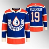 Men's Edmonton Oilers #19 Lane Pederson 2023 Royal Heritage Classic Primegreen Stitched Jersey