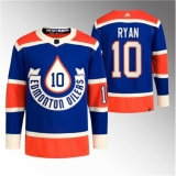 Men's Edmonton Oilers #10 Derek Ryan 2023 Royal Heritage Classic Primegreen Stitched Jersey