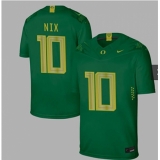 Oregon Ducks #10 Nix Green Nike College Football Jersey