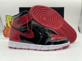 2023.7 Super Max Perfect Air Jordan 1 High “Bred Patent”Men And Women Shoes -DU (21)