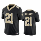 Men's New Orleans Saints #21 Jamaal Williams Black 2023 F.U.S.E. Vapor Untouchable Limited Football Stitched Jersey