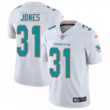 Men's Miami Dolphins #31 Byron Jones White Vapor Untouchable Limited Stitched Jersey