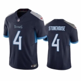 Men's Tennessee Titans #4 Ryan Stonehouse Navy 2023 F.U.S.E. Vapor Limited Football Stitched Jersey