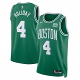 Men's Boston Celtics #4 Jure Holiday  Green 2023 Draft Icon Edition Stitched Basketball Jersey