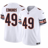 Men's Chicago Bears #49 Tremaine Edmunds White 2023 F.U.S.E. Vapor Football Stitched Jersey