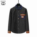 2023.11 Gucci long shirt shirt man M-3XL (102)