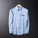 2023.7 Burberry long shirt shirt man M-3XL (14)