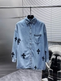 2023.9 Chrome long shirt shirt man S-XL (13)