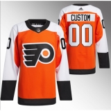 Men's Philadelphia Flyers Custom 2023-24 Orange Stitched Jersey