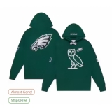 Men's Philadelphia Eagles OVO x NFL Midnight Green OG Owl Pullover Hoodie