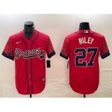 Men's Atlanta Braves #27 Austin Riley Red City Connect Cool Base Stitched Baseball Jersey