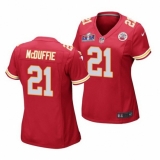 Women's Kansas City Chiefs #21 Trent McDuffie Red 2023 F U S E Vapor Untouchable Limited Stitched 2024 Super Bowl LVIII Jersey