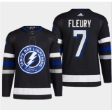 Men's Tampa Bay Lightning #7 Haydn Fleury Black 2024 Stadium Series Stitched Jersey