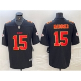 Men's Kansas City Chiefs #15 Patrick Mahomes Black Vapor Untouchable Limited Football Stitched Jersey