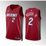 Men's Miami Heat #2 Terry Rozier III Red Statement Edition Stitched Basketball Jersey