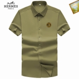 2023.6 Hermes short shirt Man S-4XL (9)