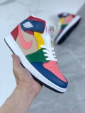 2024.3 Air Jordan 1 Mid “Multi-Color” Men And Women Shoes AAA -SY (49)