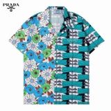 2023.7 Prada short shirt Man M-3XL (25)