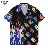 2023.7 Prada short shirt Man M-3XL (24)