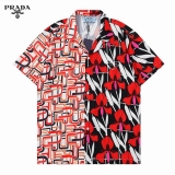 2023.7 Prada short shirt Man M-3XL (22)