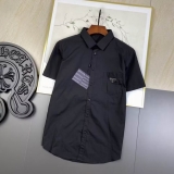 2023.8 Prada short shirt Man M-3XL (27)