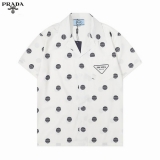 2023.8 Prada short shirt Man M-3XL (40)