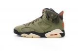 2024.3 Perfect Air Jordan 6 “Olive Green”Men And Women Shoes -SY (14)