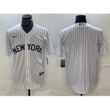 Men's New York Yankees Blank White 2024 Cool Base Stitched Jerseys