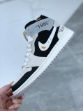 2024.3 Air Jordan 1 Mid “White and Phantom”  Men And Women Shoes AAA -SY (70)