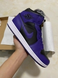 2024.3 Air Jordan 1 Mid “Purple Black” Men And Women Shoes AAA -SY (26)