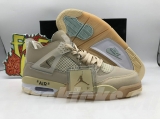 2023.12 OFF-WHITE x  Air Jordan 4 Men And Women Shoes AAA -SY (44)